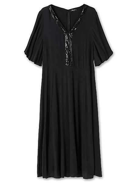 Sheego Abendkleid "Große Größen", mit Pailletten und Flügelärmeln günstig online kaufen