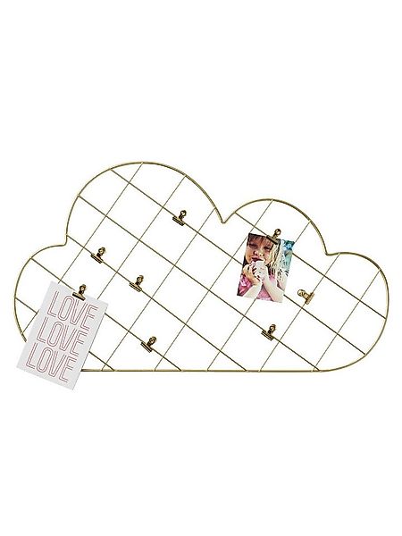 vertbaudet Messlatte Kinderzimmer Metall-Pinnwand mit Klammern, Wolke günstig online kaufen