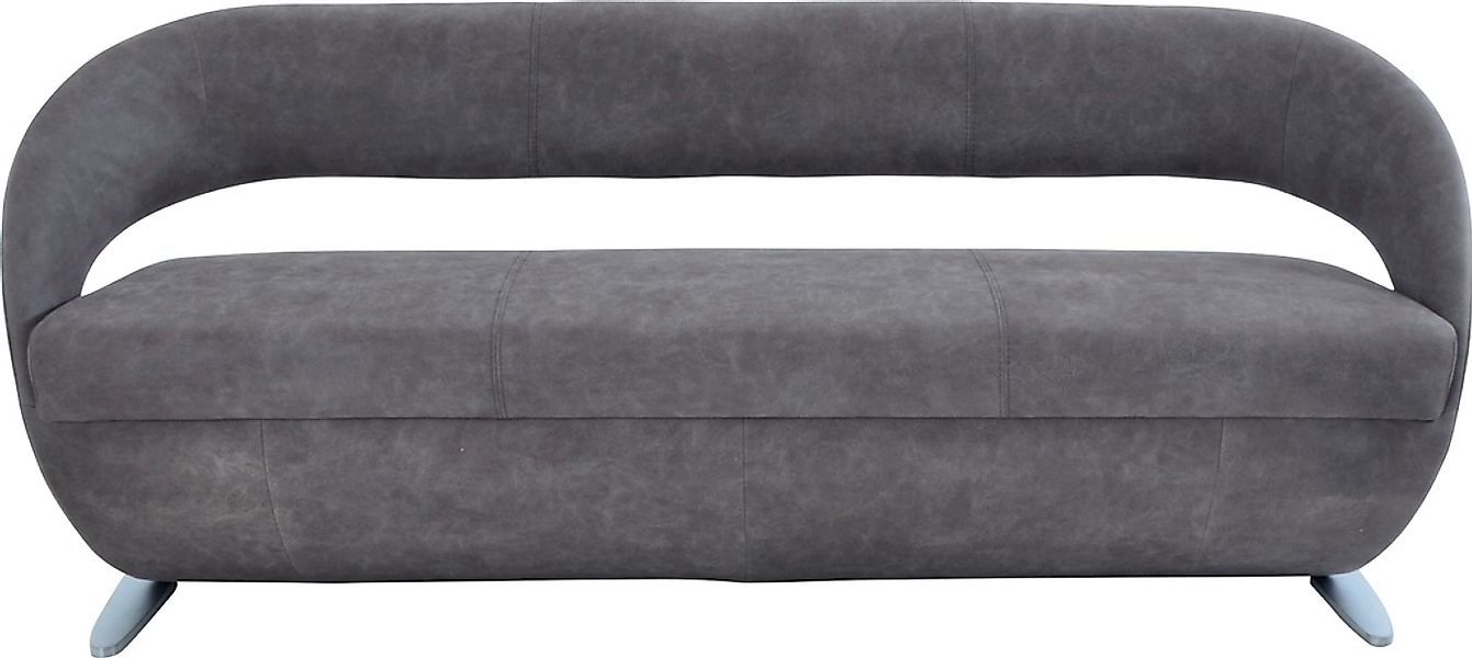 K+W Komfort & Wohnen Polsterbank "Wave" in geschwungener Optik mit Metallku günstig online kaufen