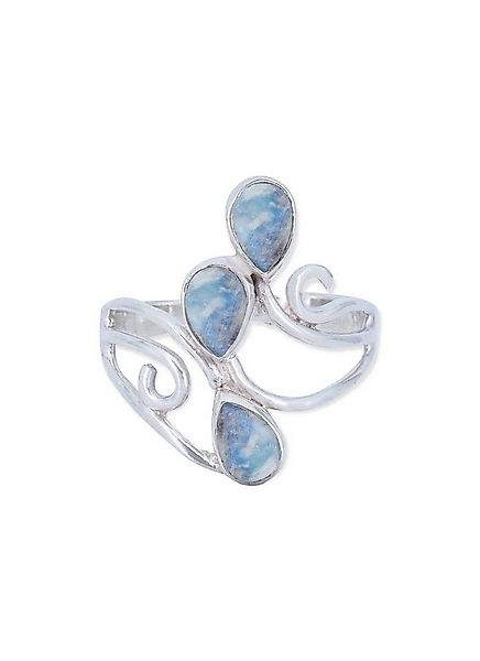 mantraroma Silberring SIDISTI aus 925 Silber mit Regenbogen Mondstein (Ring günstig online kaufen