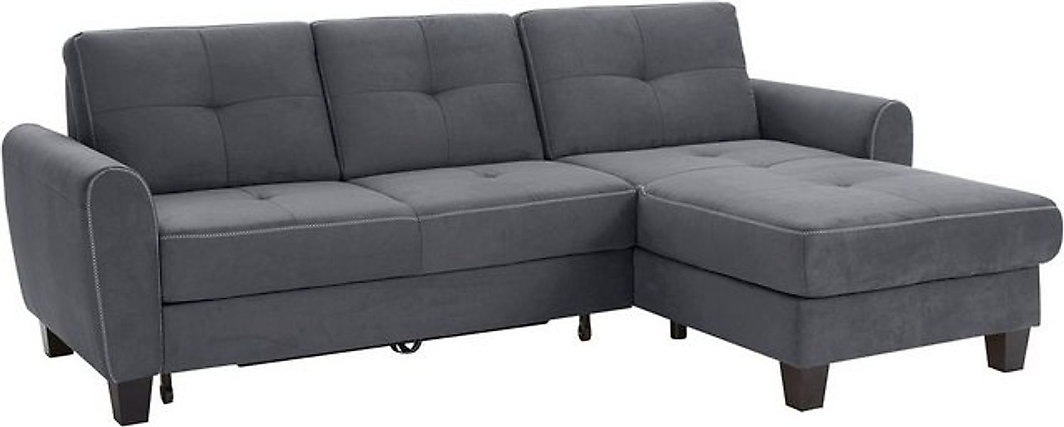 sit&more Ecksofa "Varese L-Form", mit Federkern, wahlweise mit Bettfunktion günstig online kaufen