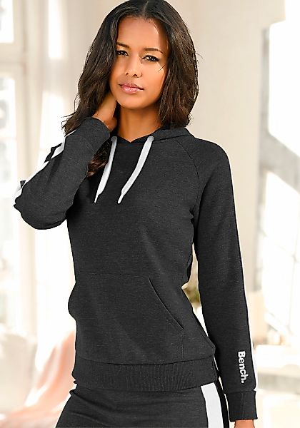 Bench. Loungewear Kapuzensweatshirt, mit Seitenstreifen und Kängurutasche, günstig online kaufen