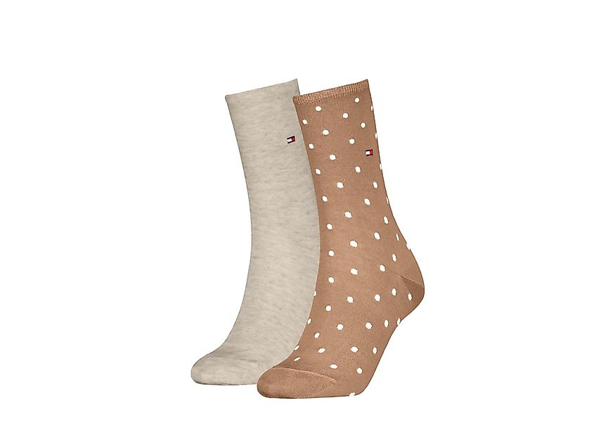 Tommy Hilfiger Socken TH WOMEN SOCK DOT 2P (2-Paar, 2 Paar) mit feinem Ripp günstig online kaufen