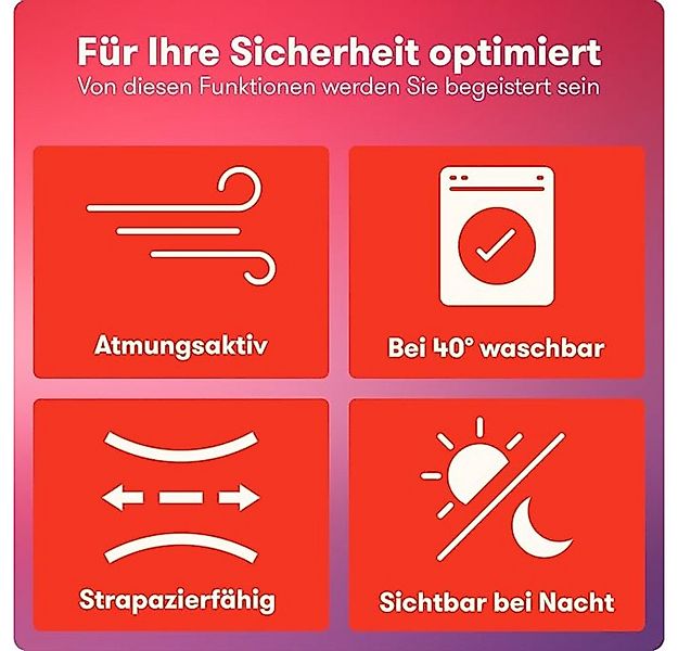 Purahelp Warnweste Auto Set Europaweit gültig nach EN ISO 20471 (Reflektier günstig online kaufen