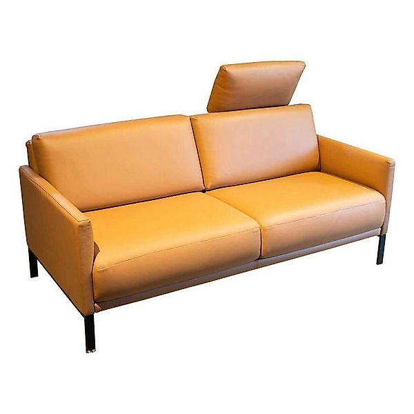 Rolf Benz 2-Sitzer Sofa Cara Mit Kopfstütze Leder 38.111 Ockerbraun Spangen günstig online kaufen