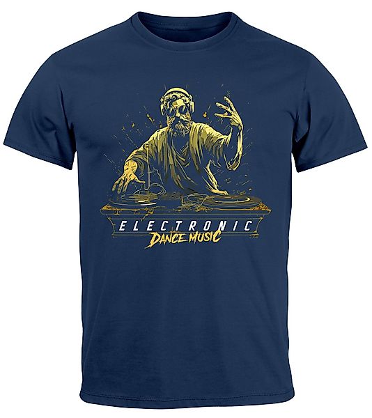 Neverless Print-Shirt Herren T-Shirt Eletronic Dance günstig online kaufen