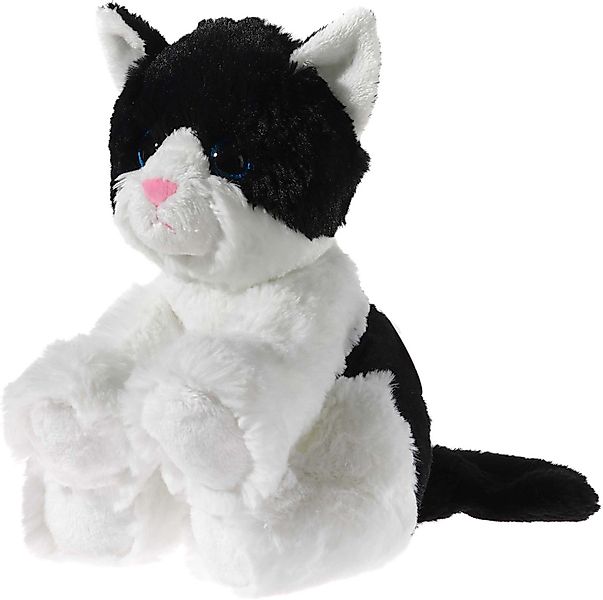 Heunec® Kuscheltier Glitter Kitty Katzenbaby Schwarz-Weiß, 24 cm günstig online kaufen