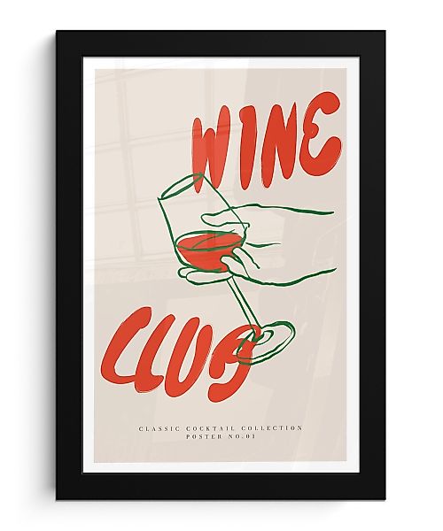 MuchoWow Poster Wein - 'Weinclub' - günstig online kaufen