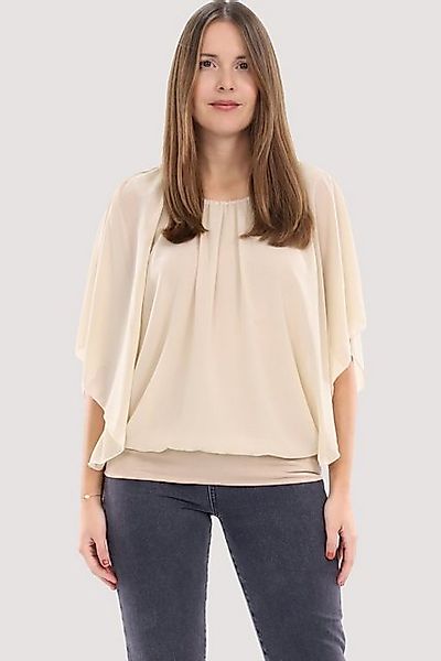 malito more than fashion Chiffonbluse 6296 mit breitem Bund Einheitsgröße günstig online kaufen