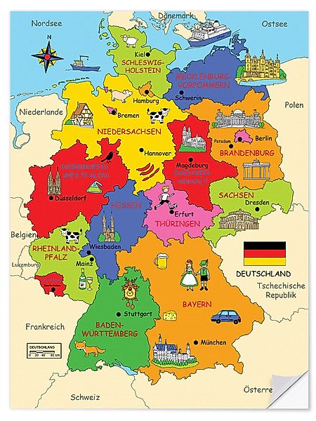 Posterlounge Poster Fluffy Feelings, Bundesländer für günstig online kaufen