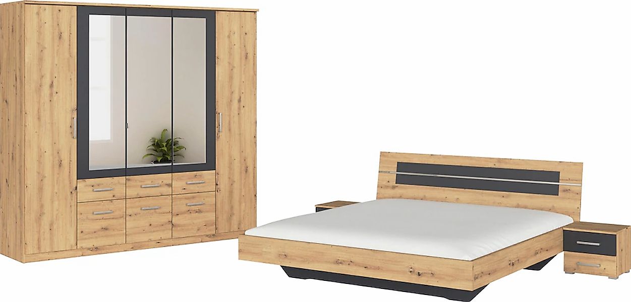rauch Schlafzimmer-Set "Komplettschlafzimmer Schlafzimmer BURANO mit Schran günstig online kaufen