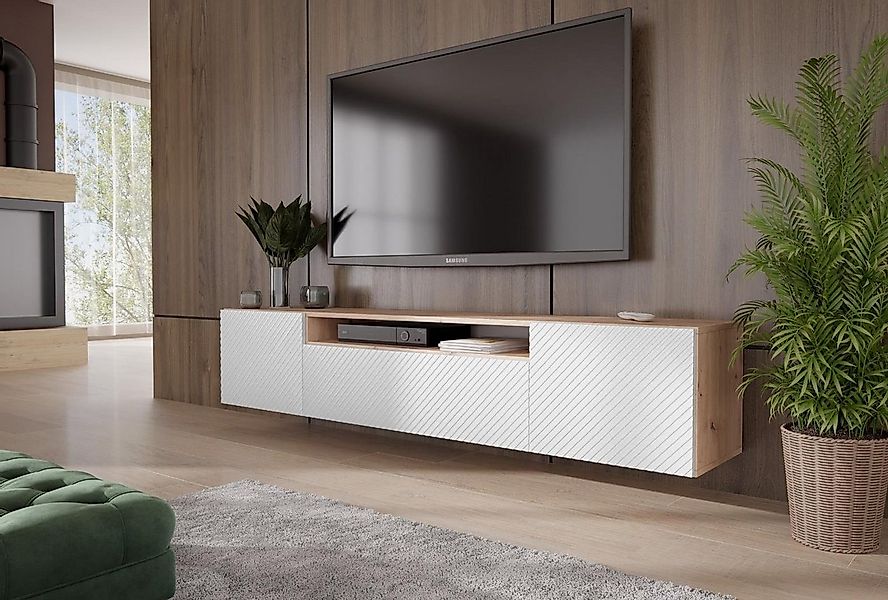 Beautysofa TV-Schrank Niko (Fernsehen, wandmontage RTV Schrank, Breite 200 günstig online kaufen