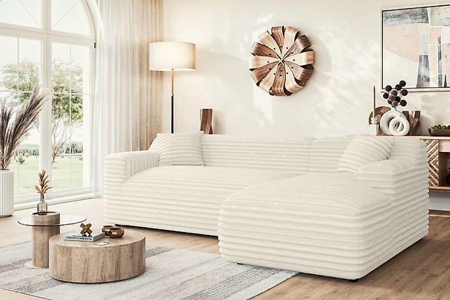 Home affaire Ecksofa »LILLIANA Designsofa, L-Form mit Recamiere rechts/link günstig online kaufen