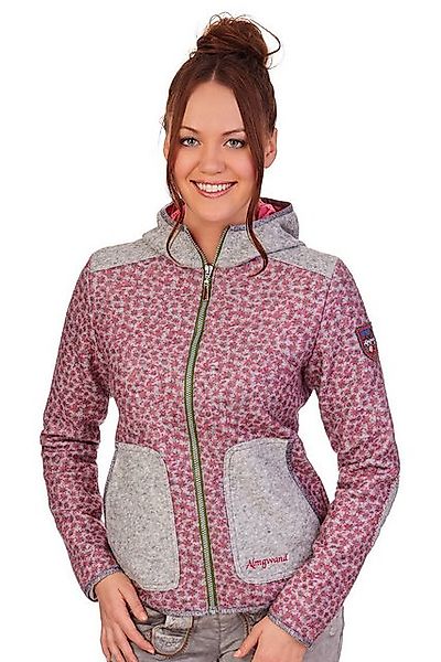 Almgwand Outdoorjacke Kapuzenjacke aus Walk mit Wolle - VILSERKEGEL - grau/ günstig online kaufen