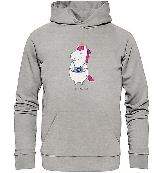 Mr. & Mrs. Panda Hoodie Größe S Einhorn Fotograf - Heather Grey - Geschenk, günstig online kaufen