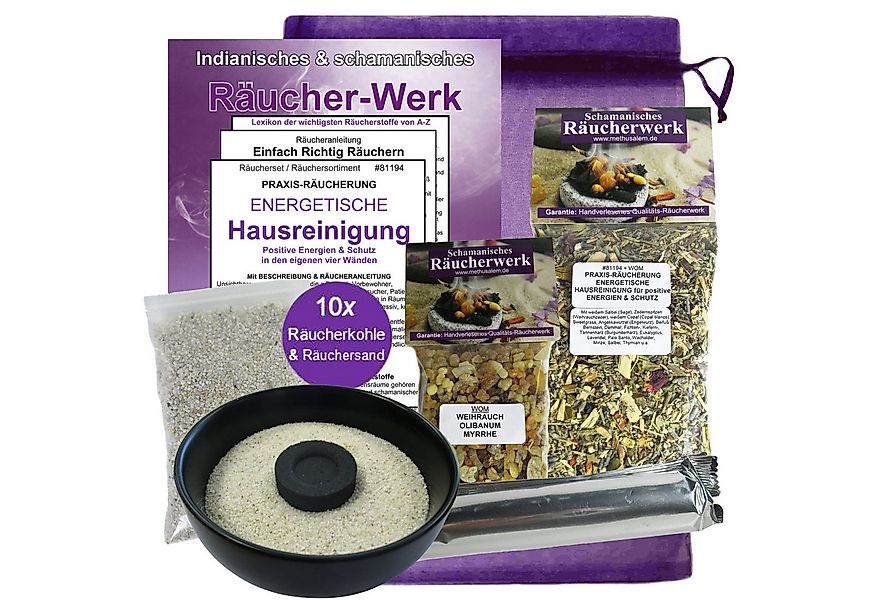 MyTobaQ Räucherschale Räuchern gegen negative Energie 7tlg Set Energetische günstig online kaufen