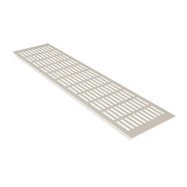 MS Beschläge Stegblech 130 x 500 mm Weiß RAL9010 Tür Lüftungsgitter günstig online kaufen