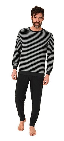 Normann Pyjama Normann Herren Frottee Schlafanzug Streifenlook – auch in Üb günstig online kaufen