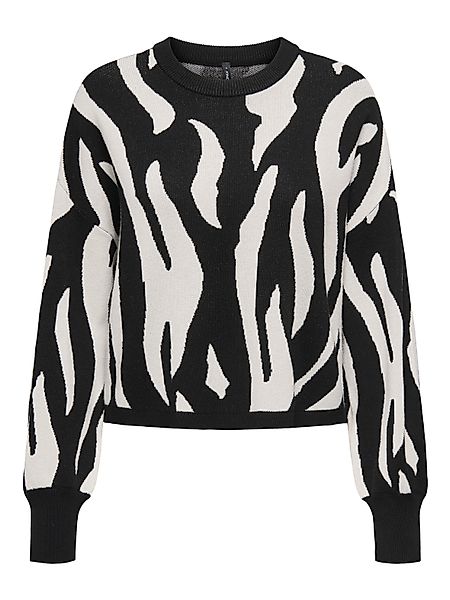 ONLY Strickpullover "ONLMONTANA LS JQ O-NECK CC KNT" mit Rippbündchen günstig online kaufen