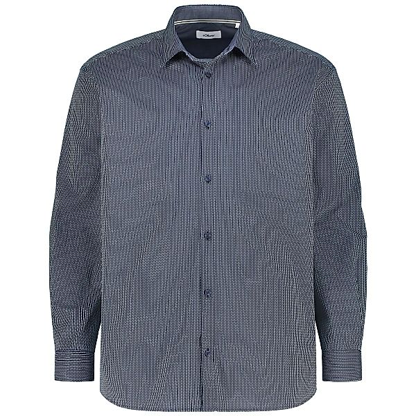 s.Oliver Freizeithemd mit Stretch Farbe blau Größe: 3XL günstig online kaufen