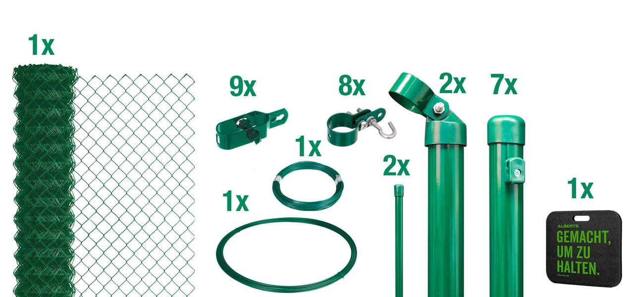 Alberts Maschendrahtzaun Höhe: 80 - 200 cm, Gesamtlänge: 15 - 100 m, zum Ei günstig online kaufen