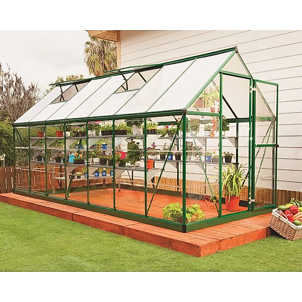 CANOPIA by PALRAM Gewächshaus Hybrid Grün 7,9 m² inkl. Fundamentrahmen günstig online kaufen