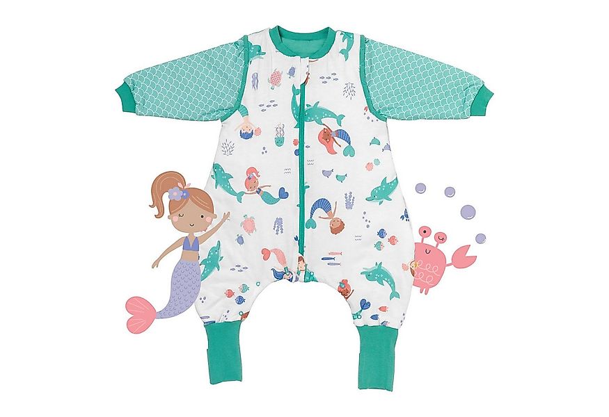 Schlummersack Kinderschlafsack Schlafsack mit Füßen und umklappbaren Bündch günstig online kaufen