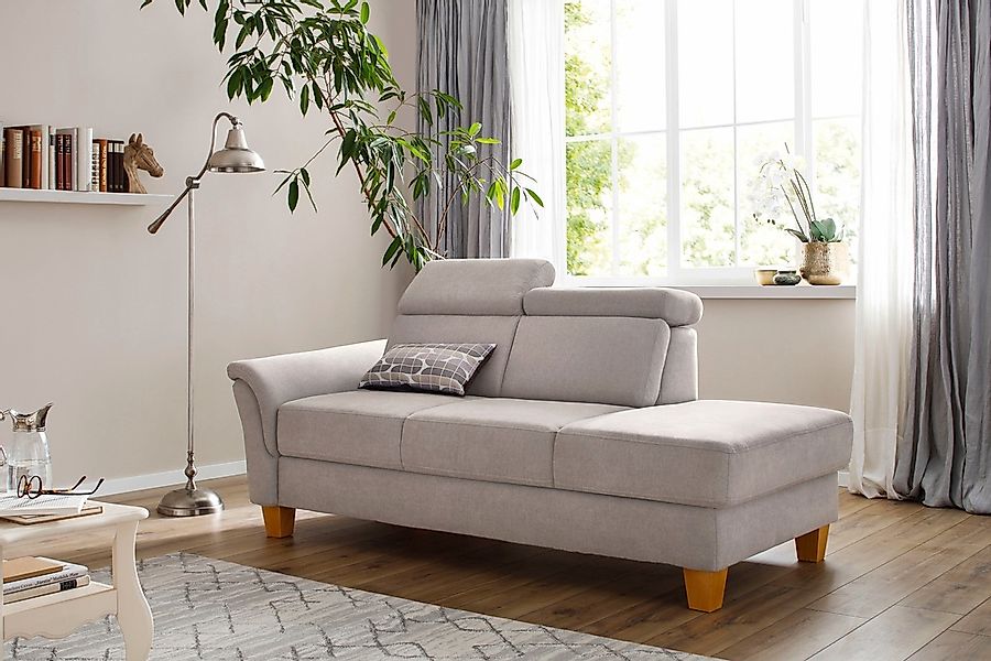 Home affaire Recamiere "Conville" incl. Kopfteilverstellung, Federkern, wah günstig online kaufen