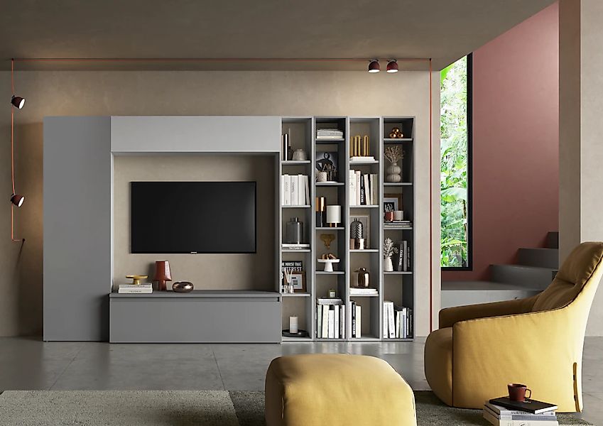 INOSIGN Wohnwand "INFINITY, 7tlg. Breite 305 cm, Schrankwand, Anbauwand" 7 günstig online kaufen