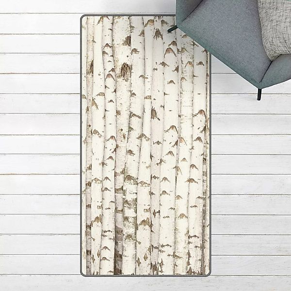 Teppich No.YK15 Birkenwand günstig online kaufen