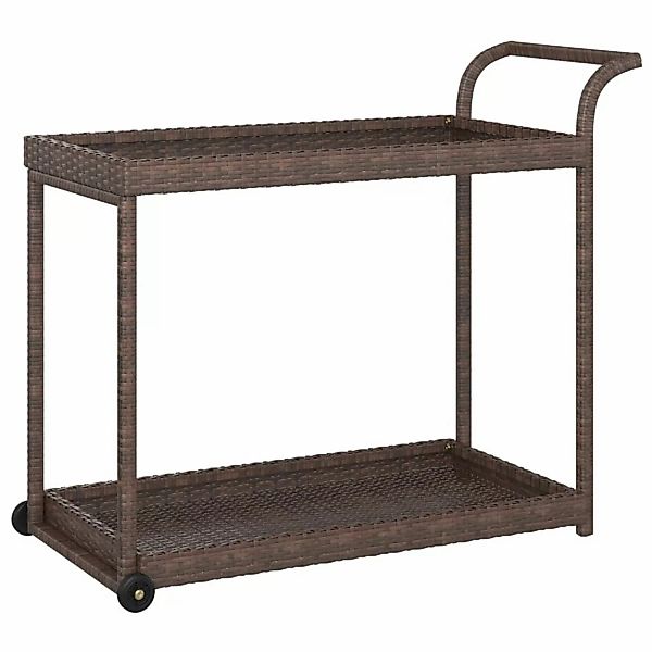 Barwagen Braun 100x45x83 Cm Poly Rattan günstig online kaufen