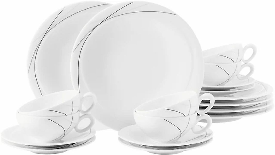 Seltmann Weiden Teeservice »Geschirr-Set Trio Highline« Tassen, Teller, Unt günstig online kaufen