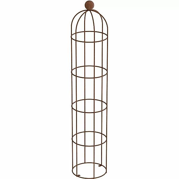ELEO Rankobelisk Messina 160 cm x 37 cm Rankhilfe mit Rostpatina günstig online kaufen