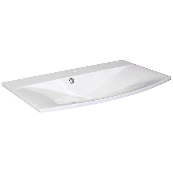 FACKELMANN Einbauwaschbecken "Lugano" Gussmarmor, Breite 80 cm günstig online kaufen