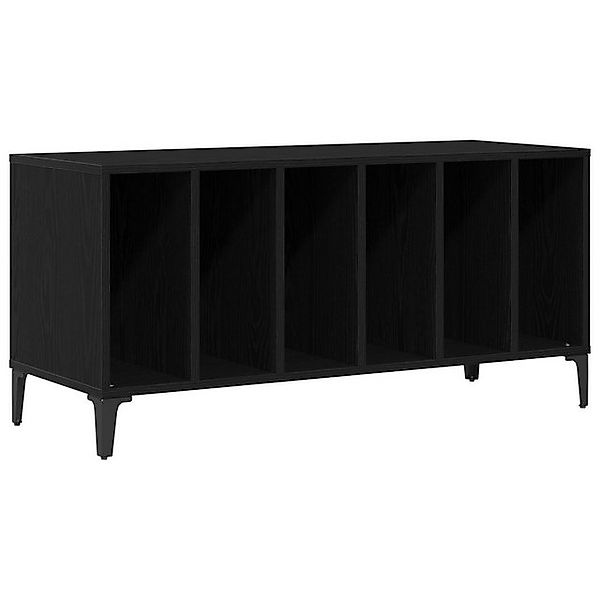 vidaXL Schuhschrank Schwarze Eiche Holzwerkstoff Standard Stauraumschrank ( günstig online kaufen