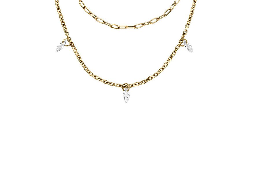 Fossil Kette mit Anhänger Schmuck Geschenk Edelstahl Halsschmuck ELLIS Laye günstig online kaufen