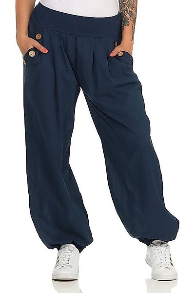 CLEO STYLE Pumphose Damen Sommerhose 401 Dunkelblau günstig online kaufen
