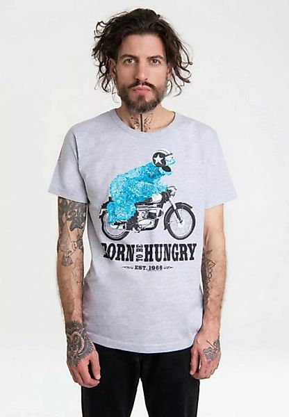 LOGOSHIRT T-Shirt Sesamstrasse - Krümelmonster Motorrad mit lizenziertem Pr günstig online kaufen