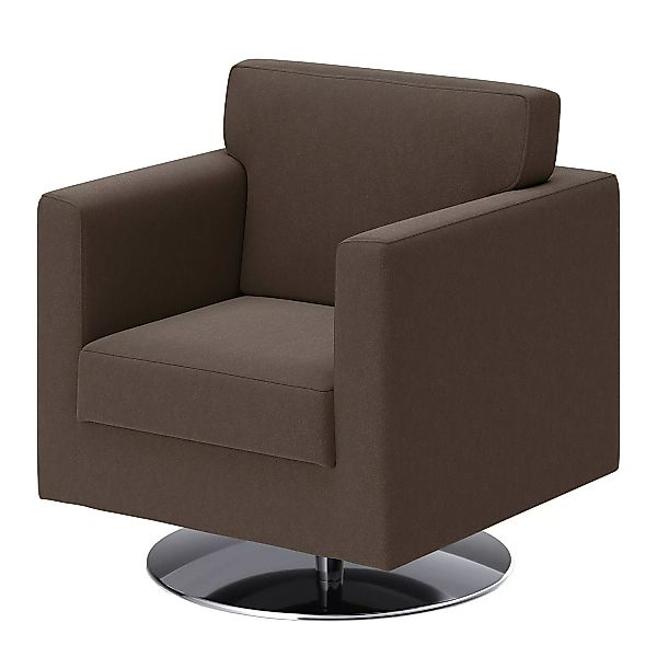 home24 loftscape Sessel Nibley III Dunkelbraun Echtleder 74x83x74 cm (BxHxT günstig online kaufen