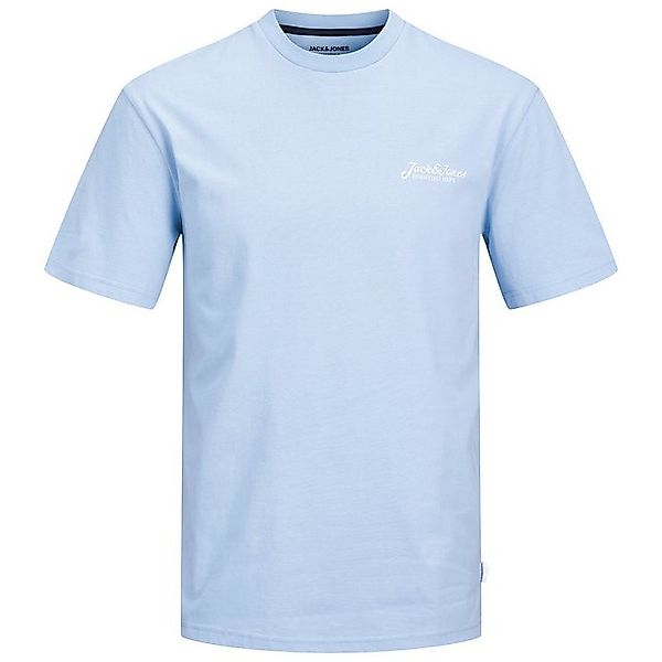 Jack & Jones Rundhalsshirt Jack&Jones Shirt XXL JJBEAU hellblau Brustprint günstig online kaufen