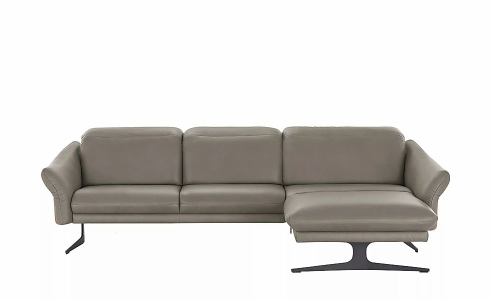 himolla Ecksofa aus Echtleder 1059 ¦ grau ¦ Maße (cm): B: 284 H: 83 T: 179. günstig online kaufen