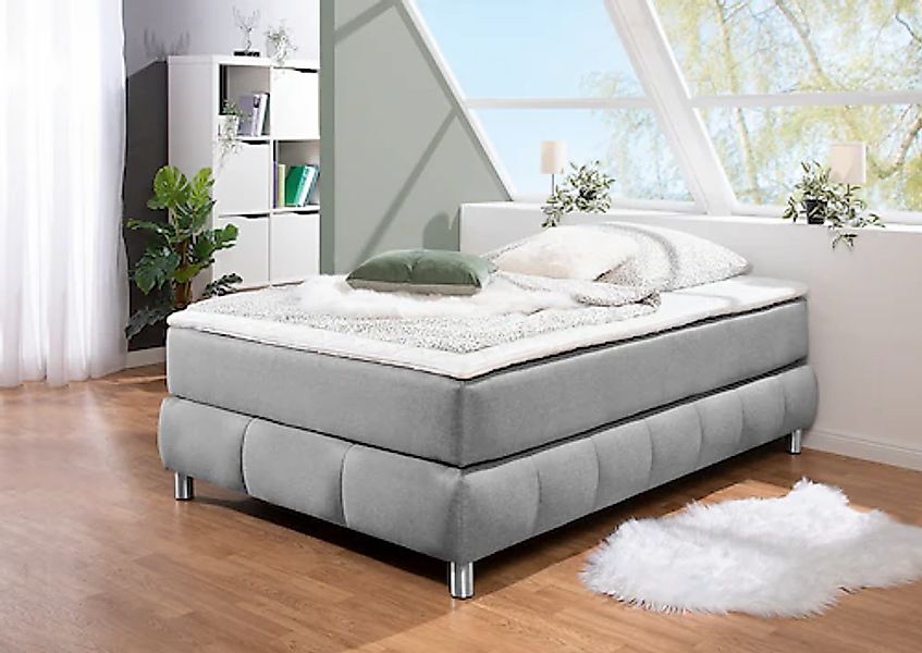 andas Boxspringbett »Salo«, Ohne Kopfteil, inkl. Topper, auch in Überlänge günstig online kaufen