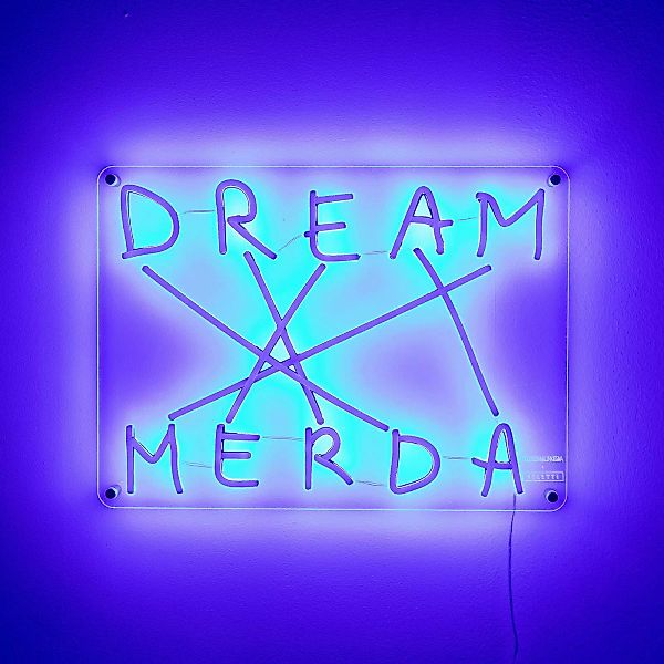 SELETTI Dream-Merda LED-Deko-Wandleuchte, blau günstig online kaufen