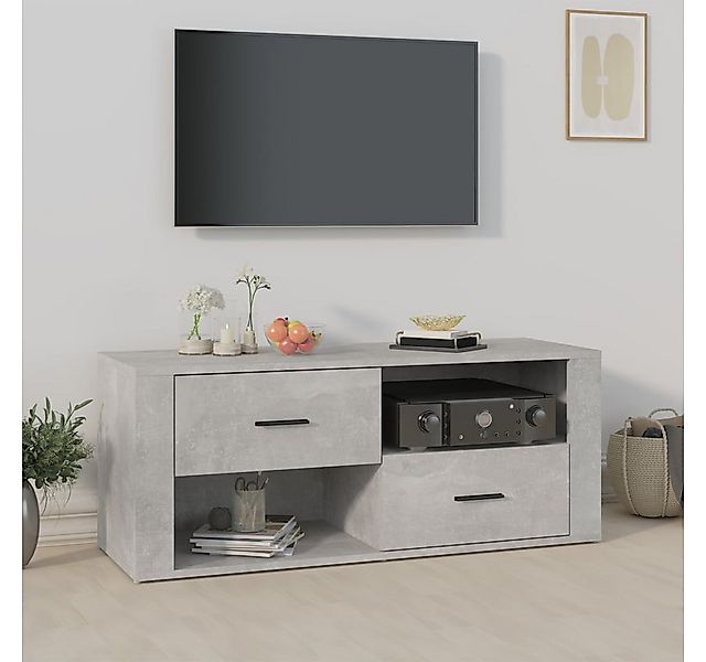 vidaXL TV-Schrank TV-Schrank Betongrau 100x35x40 cm Spanplatte günstig online kaufen