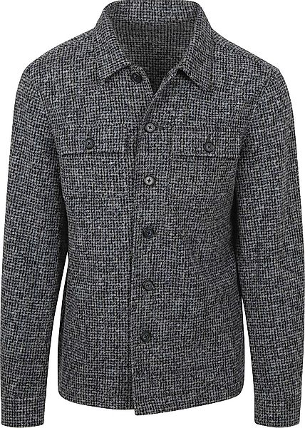 Suitable Overshirt Wool Blend Grau Blau - Größe XL günstig online kaufen