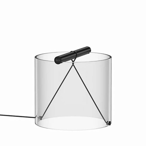 Tischleuchte To-Tie 1 LED glas schwarz transparent / LED - Ø 21 x H 19 cm / günstig online kaufen