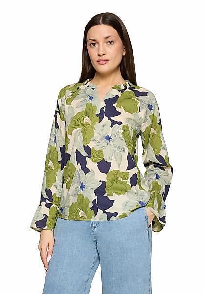 Cartoon Rüschenbluse "Damen mit Muster" günstig online kaufen