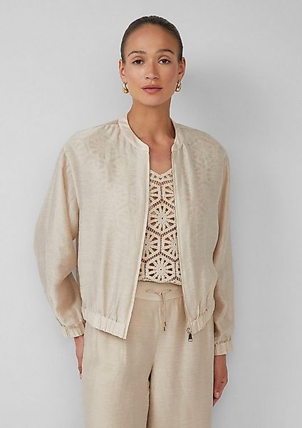 s.Oliver Funktionsjacke Indoor-Jacke Leinenmix-Blouson im Relaxed Fit günstig online kaufen