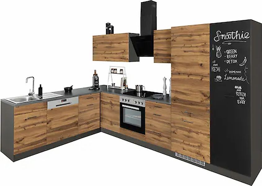 KOCHSTATION Winkelküche "KS-Trier", ohne E-Geräte, Stellbreite 220/330 cm günstig online kaufen