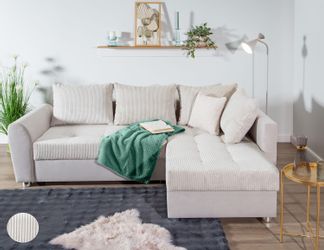 COLLECTION AB Ecksofa "Jana L-Form" inkl. Bettfunktion,Bettkasten und Bonne günstig online kaufen